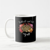 Es ist Fußball und Fall Y’all Pumpkin Leopard Autu Kaffeetasse (Links)