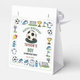 Es ist Fußball-Zeit 1. Geburtstag – Spaß für Kinde Geschenkschachtel