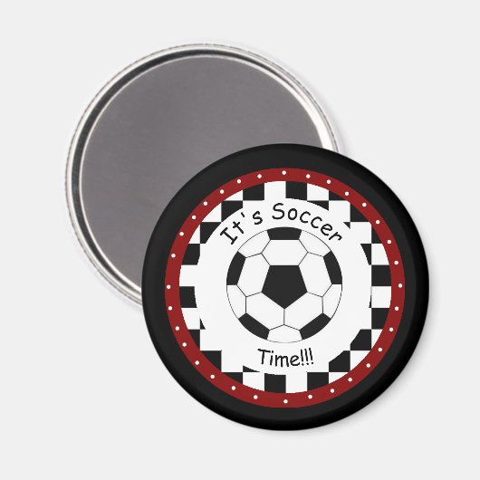 Es ist Fußball-Zeit! Magnet (Vorderseite/Rückseite)