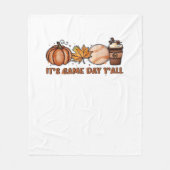 Es ist Game Day Y’all, Fall Baseball Fleecedecke (Vorderseite)