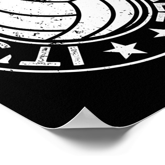 Es ist Game Day Y'all Funny Volleyball Player Vbal Poster (Ecke)