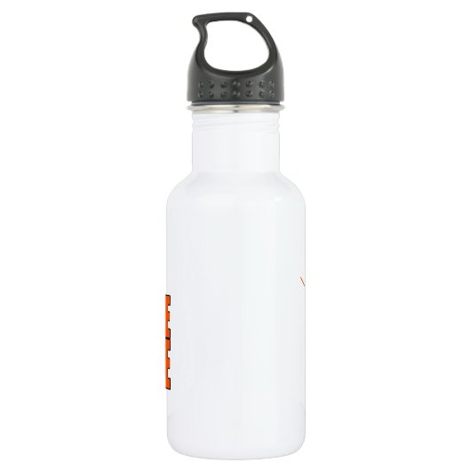 Es ist Game Time - Baseball (Orange) Trinkflasche (Rückseite)