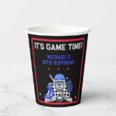 ES IST GAME TIME HOCKEY GEBURTSTAG PAPPBECHER (Rückseite)