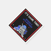 ES IST GAME TIME HOCKEY GEBURTSTAG SERVIETTE (Ecke)