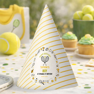 Es ist Game Time Tennis 1. Geburtstag – Lustige Ki Partyhütchen