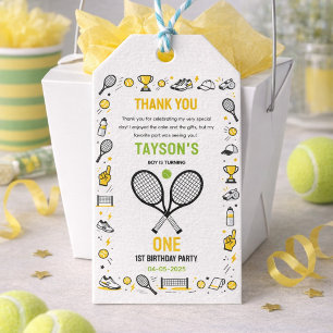 Es ist Game Time Tennis 1. Geburtstag – Lustiger K Geschenkanhänger