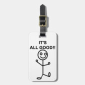 Es ist! ganz gut! gepäckanhänger (Vorderseite vertikal)