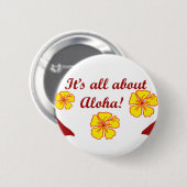 Es ist ganz über Aloha! Knopf Button (Vorne & Hinten)