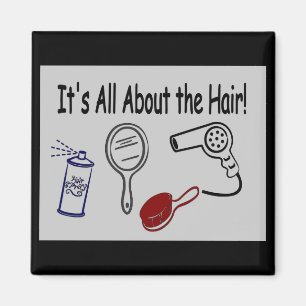 Es ist ganz über das Haar! Magnet