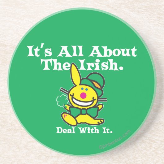 Es ist ganz über das irische (Grün) Getränkeuntersetzer (Vorne)