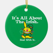 Es ist ganz über das irische (Grün) Keramik Ornament (Vorne)