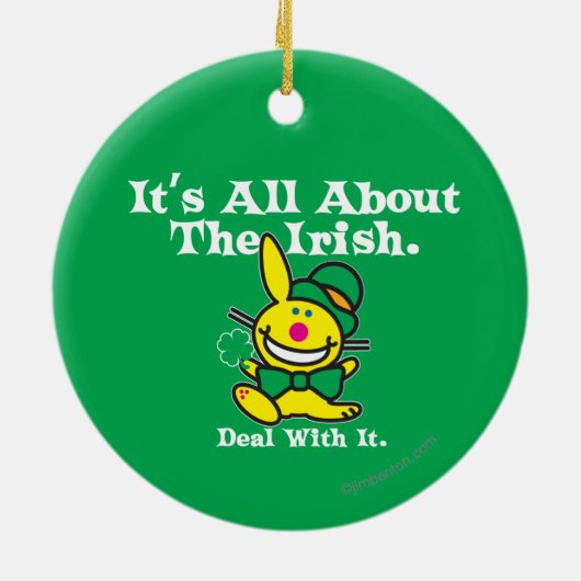 Es ist ganz über das irische (Grün) Keramik Ornament (Hinten)