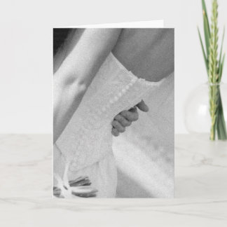 "Es ist ganz über das Kleid… " Karte