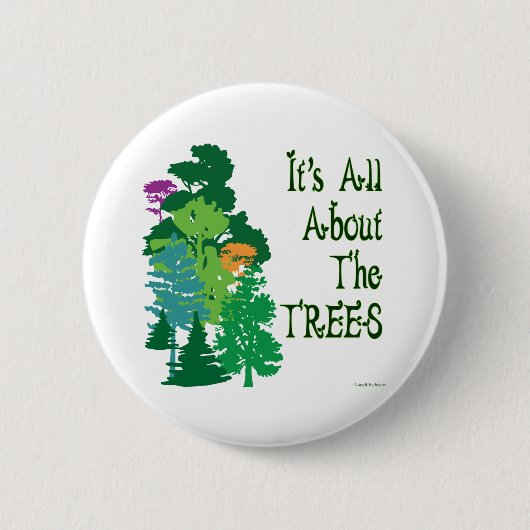 Es ist ganz über den Baum-grünen Slogan Button (Vorderseite)