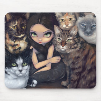 "Es ist ganz über die Katzen" Mousepad
