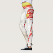 Es ist ganz über Leggings dieses Basis Softball (Links)