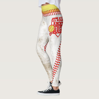Es ist ganz über Leggings dieses Basis Softball
