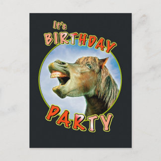 Es ist Geburtstagsparty Einladungspostkarte