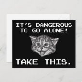 Es ist gefährlich, allein zu gehen! Nehmen Sie Fol Postkarte (Vorne/Hinten)