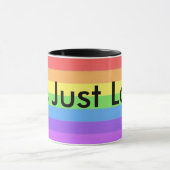 Es ist gerade Liebe, LGBT Regenbogen-Kaffee-Tasse Tasse (Zentrum)