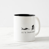 Es ist Geschäfts-Zeit Zweifarbige Tasse (VorderseiteRechts)