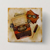 Es ist geschrieben Vintage Button (Vorderseite)