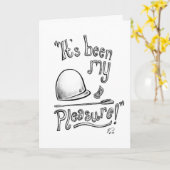 "Es ist gewesen mein Vergnügen!" Karte (Gelbe Blume)