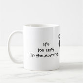 Es ist, Gluckern aus zu früh Kaffeetasse (Links)