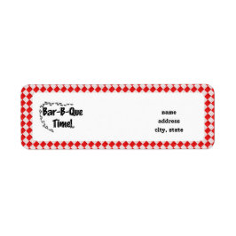 Es ist GRILLEN Time! Rotes Tischtuch mit Anten