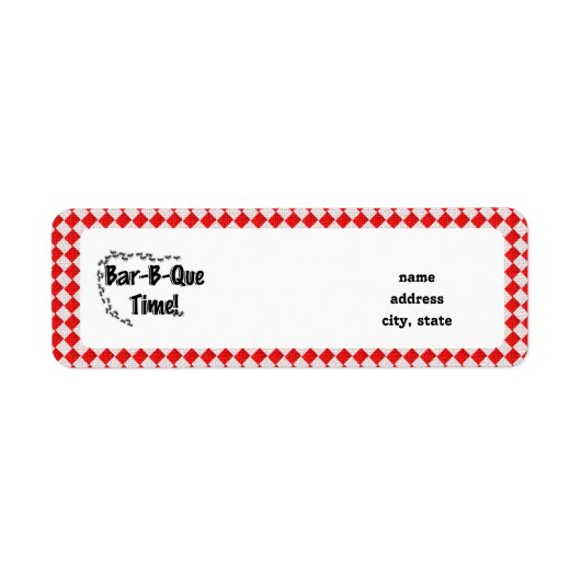 Es ist GRILLEN Time! Rotes Tischtuch mit Anten (Vorne)