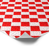 Es ist GRILLEN Time! Rotes Tischtuch mit Anten Poster (Ecke)