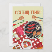 Es ist GRILLEN Zeit, Sommer Grillkoch Einladung (Vorderseite)