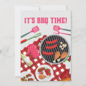 Es ist GRILLEN Zeit, Sommer Grillkoch Einladung (Vorderseite)