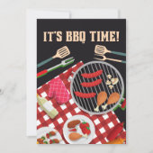 Es ist GRILLEN Zeit, Sommer Grillkoch Einladung (Vorderseite)