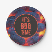 Es ist GRILLEN Zeitpapiertafel Pappteller (Vorderseite)