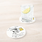 Es ist großartig, ein Hundetrinken zu sein Sandstein Untersetzer (Seite)