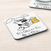 Es ist großartig, ein Hundetrinken zu sein Untersetzer (Linke Seite)