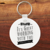 Es ist großartig mit dir zu arbeiten, Happy Boss's Schlüsselanhänger (Vorderseite)