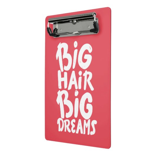 Es ist großes Haar-große Träume Mini Klemmbrett (Gewinkelt2)