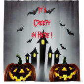 Es ist gruselig hier drin duschvorhang (Vorderseite)