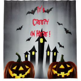 Es ist gruselig hier drin duschvorhang