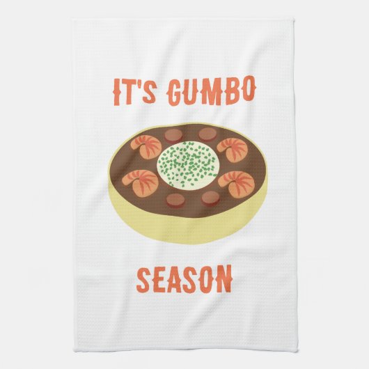 Es ist Gumbo Season Küchentuch (Vertikal)