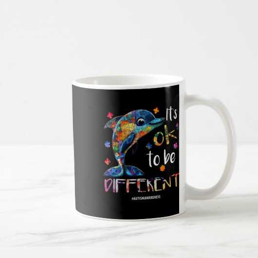 Es ist gut, anders zu sein - Autismus Bewusstsein  Kaffeetasse (Rechts)