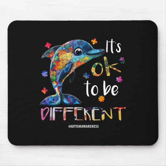 Es ist gut, anders zu sein - Autismus Bewusstsein  Mousepad (Vorne)