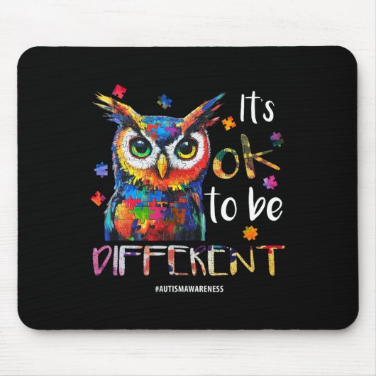 Es ist gut, anders zu sein - Autismus Bewusstseins Mousepad (Vorne)
