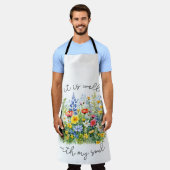 Es ist gut, christliche Wildblume Frühling Schürze (Getragen)