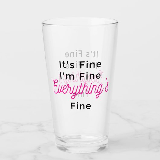 Es ist gut, dass ich gut bin, alles ist gut glas (Vorderseite)