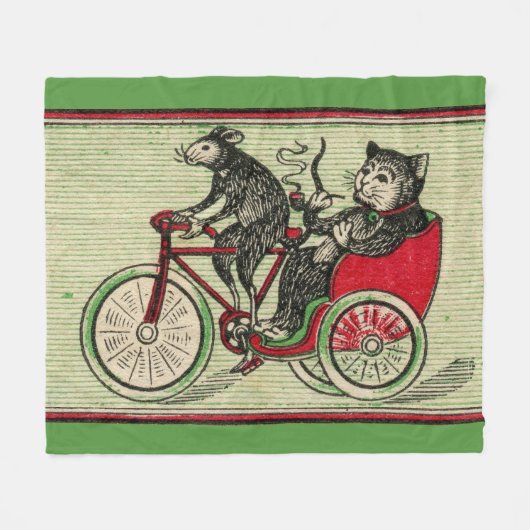 Es ist gut, die Katze zu sein Fleecedecke (Vorderseite (Horizontal))