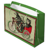 Es ist gut, die Katze zu sein Große Geschenktüte (Rückseite Schrägansicht)