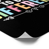 Es ist gut, ein anderes Bewusstsein für Autismus z Poster (Ecke)